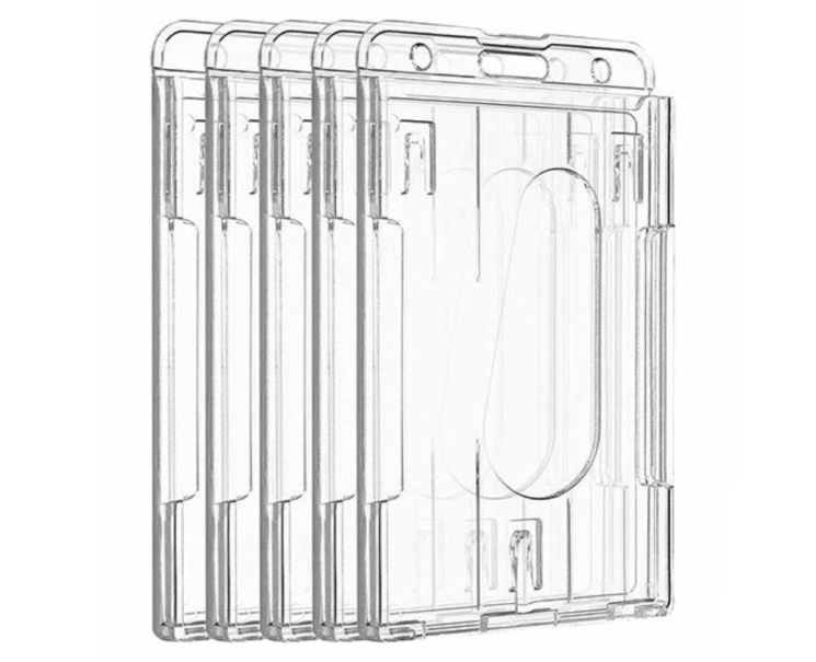Hard Plastic Badgehouders 10 stuks